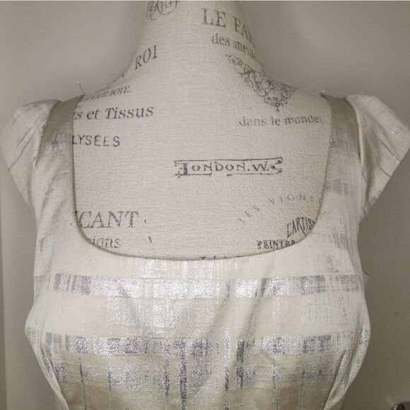 Brocade Fit & Flare Cocktail Dress - Picture 6 of 13